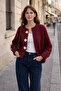 Daisy Bloom Floral Buttoned Cardigan Women's Burgundy - 4