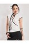 Mandarin Collar Dragon Motif Vintage Qipao Short Sleeve Cropped - 4