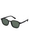 Matte Black Men's Sunglasses in Fleece Sizes with Uv400 Protection - Stretchy and Durable Square Frame - 2