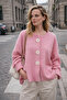 Daisy Bloom Floral Buttoned Cardigan Women Pink - 6