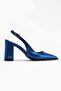 Essi Blue Closed-Front Women's Shoes, Pack of Block Heel - 2