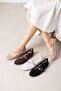 Kaira Black Tulle Embroidered Beaded K Belt I Premium Ballerinas - 5