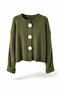 Daisy Bloom Floral Buttoned Cardigan Women Khaki