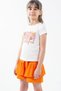 Girl's Set Cotton Pieces T-Shirt Printed and Shorts 2 Pieces Bottom and Top - 2