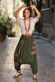 Khaki African Patterned Shalwar - 2