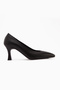 Clarry Genuine Leather Black Women Heeled Shoes - 2