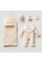 Flower Love Flower Embroidered Baby Girl Hospital Release Set of Five