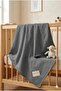 Baby Piqué 100% Cotton Gray Waffle Piqué Blanket 90X100 cm