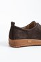 Montivo Women's Lace-Up Shoes Genuine Leather Loafers Brown Suede - 7