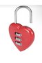 Love Heart Combination Mini Padlock Safety Lock Children Girls Gift Red - 2