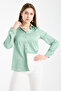 Women's Satin Shirt Long Sleeve Classic Chic Office Daily Shiny Fabric Buttoned Basic Shirt - 2