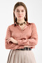 Women's Satin Shirt Long Sleeve Classic Chic Office Daily Shiny Fabric Buttoned Basic Shirt - 4