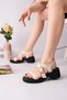 Best Model Genuine De Leather Ej Banded Buckle Thick Sole Women's Daily Sandals - 6