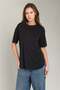 Adele Basic Seamless T-Shirt Top Wear Sleepwear Top - Black