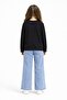 Black Star Embroidered Badili Jeans Pants Girls' 2-Piece Set 23741 - 4