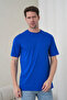 Men's 2-Pack T-Shirt 100% Cotton Comfort Fit Basic White- Cobalt Blue T-Shirt - 3