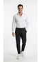 Men's Black Color Quality Pants Stretchy Stretch Fabric Ankle-Length Jogger Pants Woven Back Pocketed