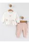 Eid Baby Girl 3-Piece Set with Bow Quilted Vest Set Top and Bottom Set - Leopard Stylish Baby Set - 3