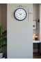 36 cm Navy Blue Roman Numeral Wall Clock - 5