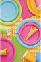Light Blue Round Paper Plates 18cm – Pack of 6 Disposable Party Plates - 3
