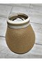 Camel Wide-Brimmed Sun Visor-Summer Sports and Plash Hat - 2