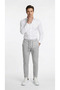 Men's Gray Color Quality Stretchy Stretch Fabric Ankle-Length Jogger Pants Woven Trousers Back Pocketed - 8