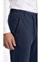 Men's Navy Blue Color Quality Stretchy Stretch Fabric Ankle-Length Jogger Pants Woven Pants Back Pocketed - 2