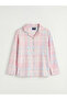 Esvab • Modern & Distinctive Shirt Roba Collar Checkered Embroidered Girls' Pajama Set - 2