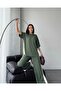 Modal Fabric Striped Detail Comfortable Fit Two-Piece Tracksuit Set - 7