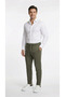 Men's Khaki Color Quality Pants Stretchy Stretch Fabric Ankle-Length Jogger Pants Woven Back Pocketed - 6