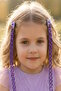 2-Piece Lilac Color Ribbon Children's Side Buckle