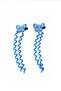 2-Piece Blue Color Butterfly Children's Side Buckle - 2