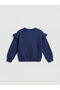 Özmarka New Season Ruffled Stoned Girls' Sweatshirt 2-Piece Set - 3