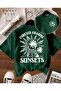 Sun Model New Season Printed Fabric Oversized Tshirt - 3