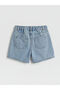 Timeless Clothing & Timeless Choices Girls' Embroidered Jean Shorts with Drawstring Waist - 3