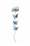 Blue Color Butterfly Pearl Children's Side Buckle - 2