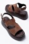Women's High Heel Mi̇a Brown Sandals - 4