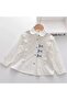 Girl's Shirt 100% Cotton Embroidered 3 Rabbits