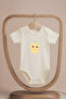 Organic 100% Cute Chick Cotton Pack Printed Short Sleeve Snap Fastener Baby Bodysuit