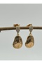 Folia Dome Xuping Women's Steel Dangle Earrings Anti-Tarnish Anti-Allergic Gold Color - 2