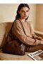 Soft Smooth Skin Textured Vegan Leather Wide Hobo Shoulder Bag 001234A - 2