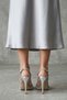 Sasha Women's Heeled Evening Dress Sandals Silver - 5
