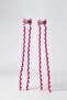 2-Piece Fuchsia Color Ribbon Children's Side Buckle - 2