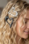 Black and White Color Heart Shape Side Buckle