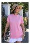 100% Cotton Oversized Mold Large Size Comfortable and Stylish Women's T-Shirt\T-Shirt - 3