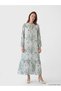 Esvab • Modern & Distinctive Stand Collar Embroidered A-Line Waist-Length Dress