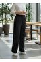 Line Women's Stretch Fabric Velcro Closure Black Palazzo Pants - 2