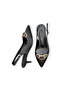 Women's Satin Medium Heel Stiletto Colorful Buckled - 5