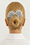Silver Color Peacock Model Stone Hairpin