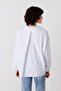 Oversize Poplin Gömlek Beyaz - 5